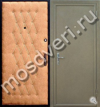 Дверь в квартиру, винилискожа + порошок - купить от производителя Мосдвери Дверь в квартиру, винилискожа + порошок