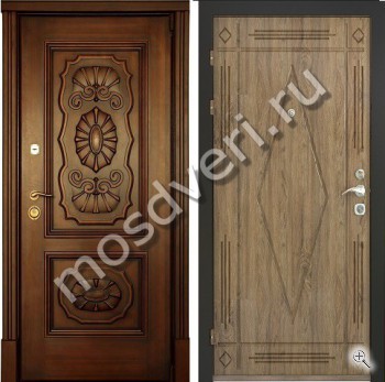 Металлическая дверь в загородный дом МДД-1109 - купить от производителя Мосдвери Металлическая дверь в загородный дом МДД-1109