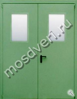 Техническая дверь со стеклом МТД-1219 - купить от производителя Мосдвери Техническая дверь со стеклом МТД-1219