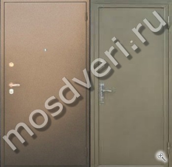 Стальная квартирная дверь с порошковым напылением с двух сторон - купить от производителя Мосдвери Стальная квартирная дверь с порошковым напылением с двух сторон