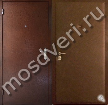 Дверь для квартиры с порошковым напылением эконом - купить от производителя Мосдвери Дверь для квартиры с порошковым напылением эконом