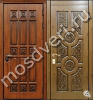 Дверь с шумоизоляцией и отделкой массивом дуба с резьбой - купить от производителя Мосдвери Дверь с шумоизоляцией и отделкой массивом дуба с резьбой