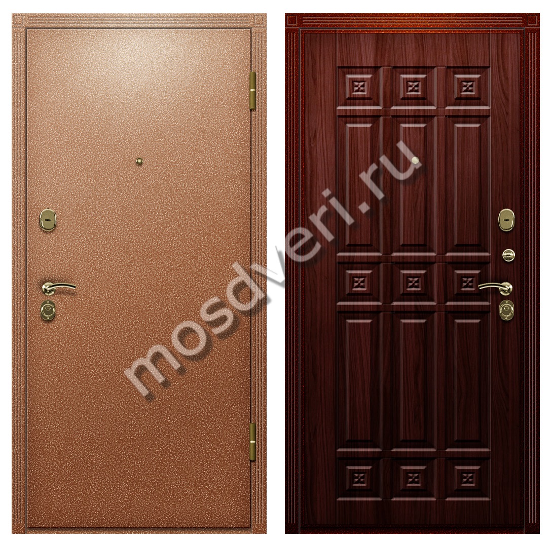 Дверь с порошковым напылением и отделкой МДФ с терморазрывом - купить от производителя Мосдвери Дверь с порошковым напылением и отделкой МДФ с терморазрывом