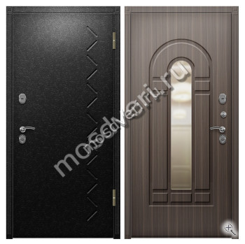 Входная дверь в квартиру Крокодил с зеркалом - купить от производителя Мосдвери Входная дверь в квартиру Крокодил с зеркалом