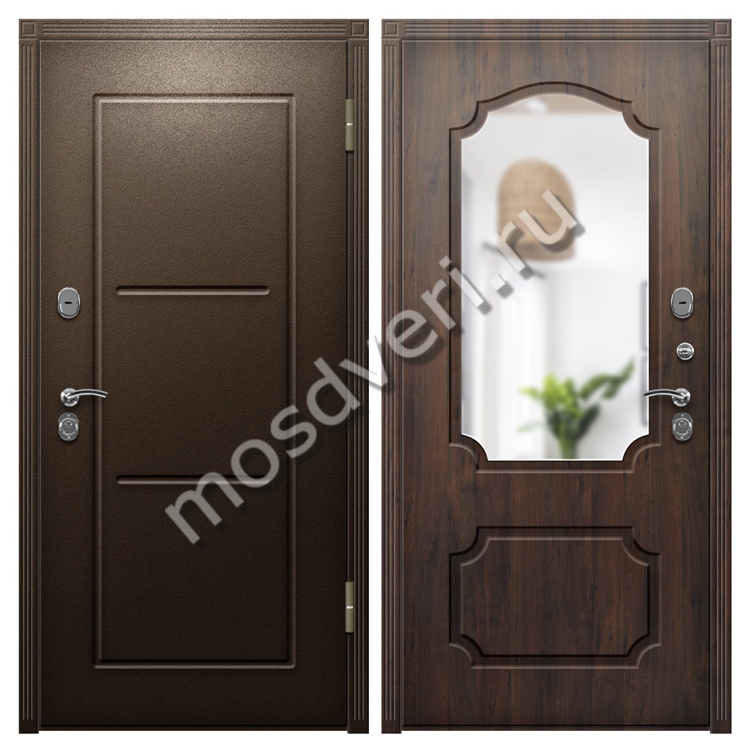 Дверь уличная порошковое напыление и МДФ - купить от производителя Мосдвери Дверь уличная порошковое напыление и МДФ