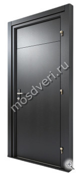 Входная дверь с терморазрывом черная - купить от производителя Мосдвери Входная дверь с терморазрывом черная
