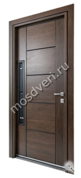 Входная полуторная дверь в коттедж из массива дерева - купить от производителя Мосдвери Входная полуторная дверь в коттедж из массива дерева