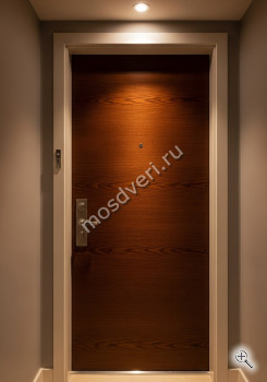 Дизайнерская входная дверь в квартиру коричневого цвета - купить от производителя Мосдвери Дизайнерская входная дверь в квартиру коричневого цвета