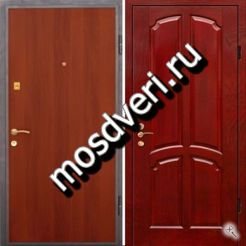 Дверь железная в квартиру с МДФ и ламинатом - купить от производителя Мосдвери Дверь железная в квартиру с МДФ и ламинатом