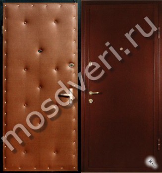Входная недорогая дверь с дутой винилискожей и порошковым окрасом - купить от производителя Мосдвери Входная недорогая дверь с дутой винилискожей и порошковым окрасом