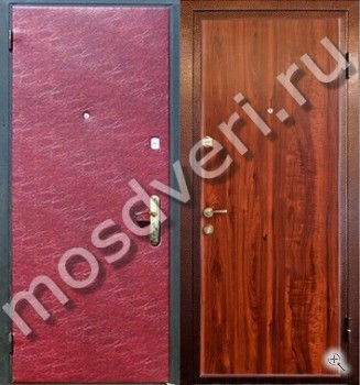 Недорогая дверь с отделкой винилискожей и ламинатом - купить от производителя Мосдвери Недорогая дверь с отделкой винилискожей и ламинатом
